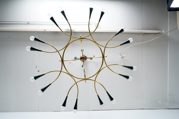 Mid-Century Italian Sputnik Chandelier, 1950s-CIP-1063955