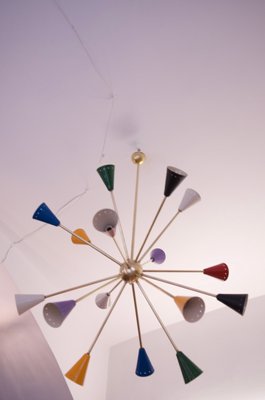 Mid-Century Italian Sputnik Chandelier, 1958-AX-847997