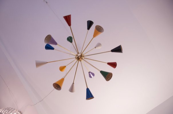 Mid-Century Italian Sputnik Chandelier, 1958-AX-847997