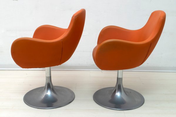 Mid-Century Italian Swivel Chairs, 1960s, Set of 2-FER-727422