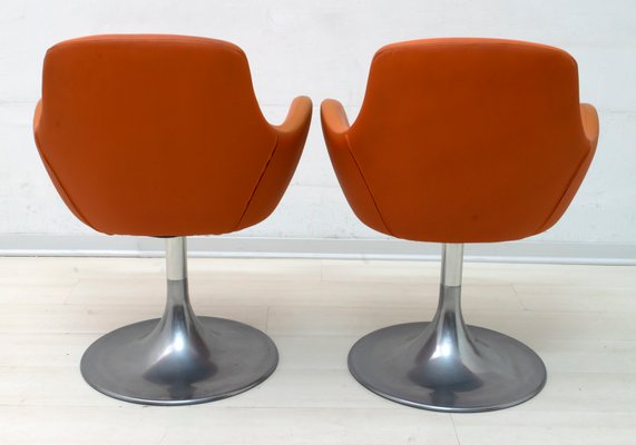 Mid-Century Italian Swivel Chairs, 1960s, Set of 2-FER-727422