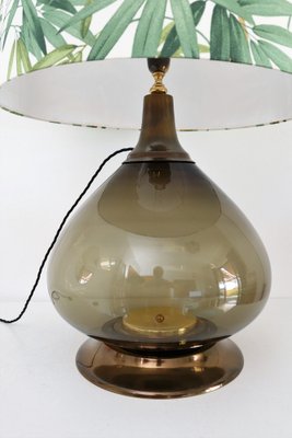 Mid-Century Italian Table Lamp in Glass with New Lampshade, 1970-VNE-1334210