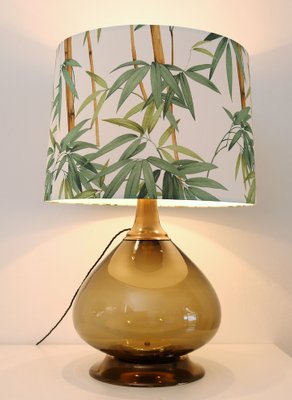 Mid-Century Italian Table Lamp in Glass with New Lampshade, 1970-VNE-1334210