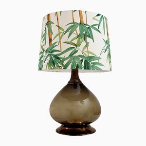 Mid-Century Italian Table Lamp in Glass with New Lampshade, 1970-VNE-1334210