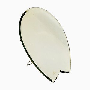 Mid-Century Italian Table Mirror in Wood and Iron from Luigi Fontana, 1950s-GDD-1251067