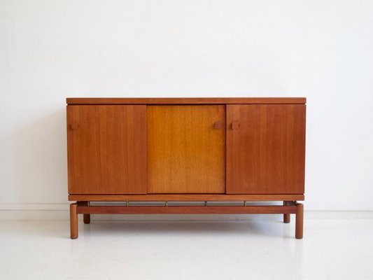 Mid-Century Italian Teak and Brass Sideboard from La Permanente Mobili Cantù, 1960s-ZYF-703490