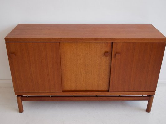 Mid-Century Italian Teak and Brass Sideboard from La Permanente Mobili Cantù, 1960s-ZYF-703490