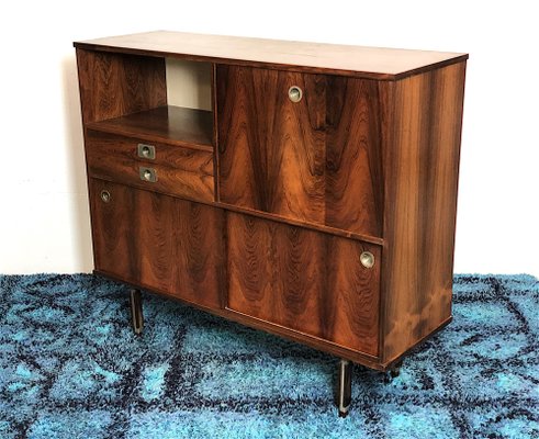 Mid-Century Italian Teak High Sideboard, Italy, 1960s-FQG-1748618