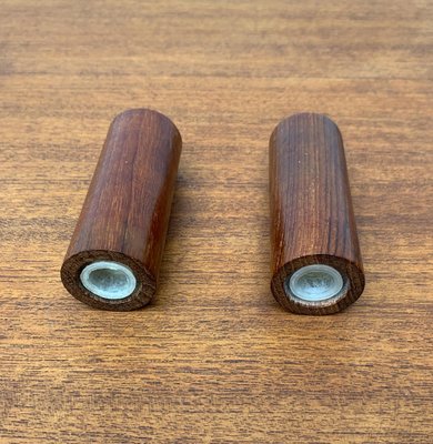 Mid-Century Italian Teak Pepper and Salt Shaker from Anri Form, Italy, Set of 3-UAH-1034972