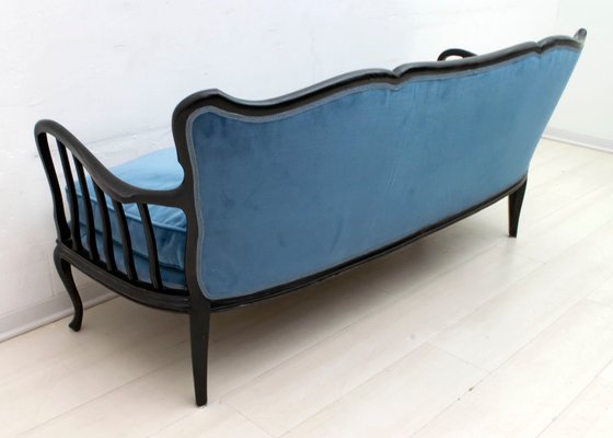 Mid-Century Italian Velvet Sofa by Paolo Buffa, 1950s-FER-712959