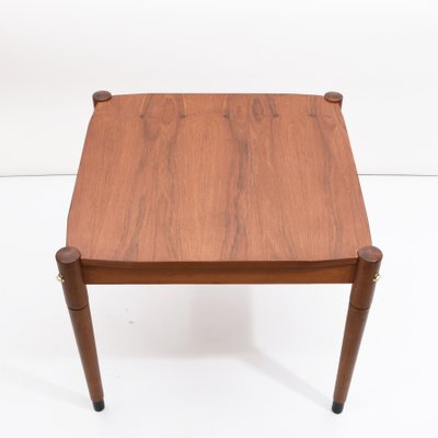 Mid-Century Italian Walnut and Brass Rectangular Coffee Table, 1960s-JDR-1166919