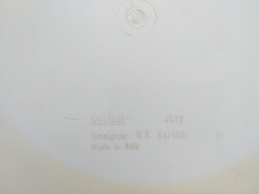 Mid-Century Italian Wastepaper Basket by Kartell Quadrato, 1970s-TZ-1074359