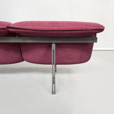 Mid-Century Italian Wave 3-Seater Sofa by Giovanni Offredi for Saporiti, 1970s-GDD-1337616