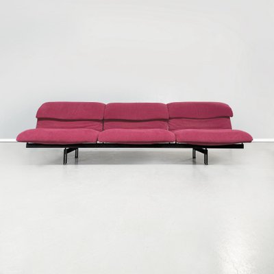 Mid-Century Italian Wave 3-Seater Sofa by Giovanni Offredi for Saporiti, 1970s-GDD-1337616