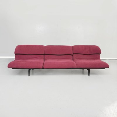 Mid-Century Italian Wave 3-Seater Sofa by Giovanni Offredi for Saporiti, 1970s-GDD-1337616