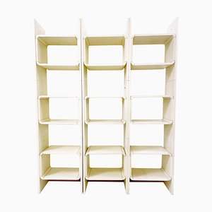 Mid-Century Italian White Lacquered Shelves, 1970s-FGA-1188521