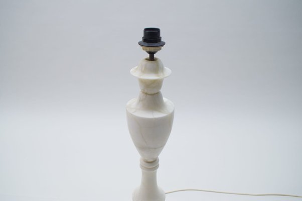 Mid-Century Italian White Marble Floor Lamp, 1960s-KQB-581917