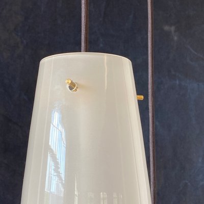 Mid-Century Italian White Pendant Ceiling Lamp, 1960s-HWV-713690