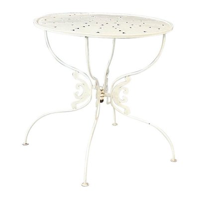 Mid-Century Italian White Wrought Garden Table, 1960s-GDD-1288488