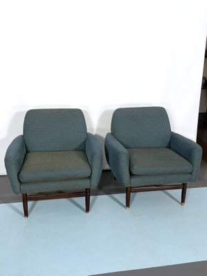 Mid-Century Italian Wood Modern Armchairs, 1960s, Set of 2-OT-1185274