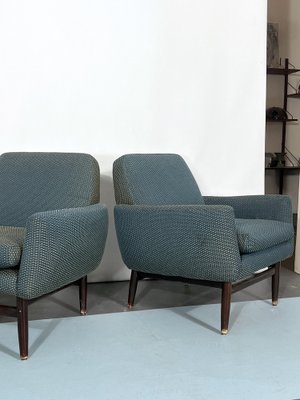 Mid-Century Italian Wood Modern Armchairs, 1960s, Set of 2-OT-1185274