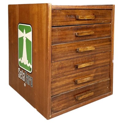 Mid-Century Italian Wooden Chest of Drawers for Tailoring by Filofort, 1940s-GDD-1343275