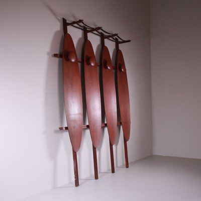 Mid-Century Italian Wooden Coat Rack-VJY-2021267