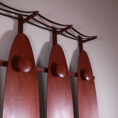 Mid-Century Italian Wooden Coat Rack-VJY-2021267