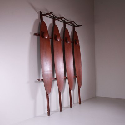 Mid-Century Italian Wooden Coat Rack-VJY-2021267