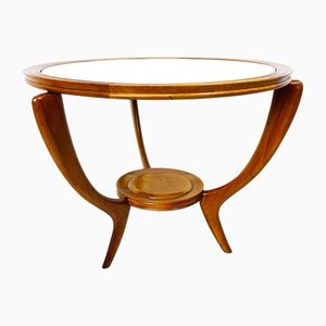 Mid-Century Italian Wooden Round Table, 1950s-GDD-1155482