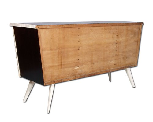 Mid-Century Lacquered Walnut Sideboard Attributed to Parisi Ico, 1940s-NJV-734268