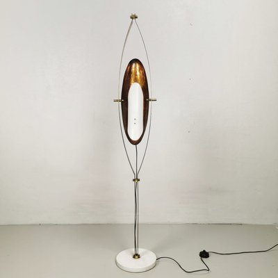 Mid-Century Lamp in Brass, Marble, Copper and White Acrylic Glass by Goffredo Reggiani for Reggiani, 1960s-PRS-1057133