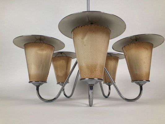 Mid-Century Lantern Style Pendant Lamp, 1950s-BAF-763549