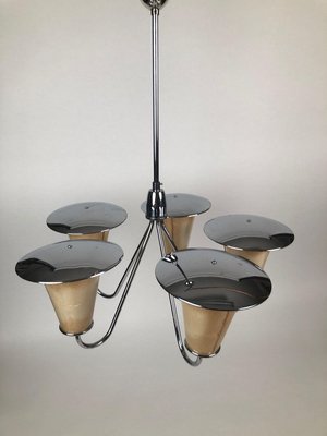 Mid-Century Lantern Style Pendant Lamp, 1950s-BAF-763549