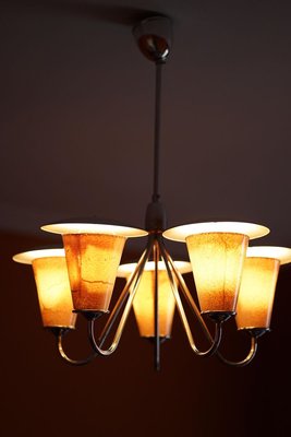 Mid-Century Lantern Style Pendant Lamp, 1950s-BAF-763549