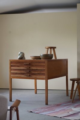 Mid-Century Large Danish Drawing Cabinet in Pine and Beech, 1960s-MXF-946707