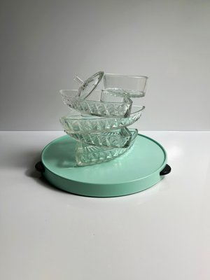 Mid-Century Lazy Susan, 1950s, Set of 6-VTK-2035650