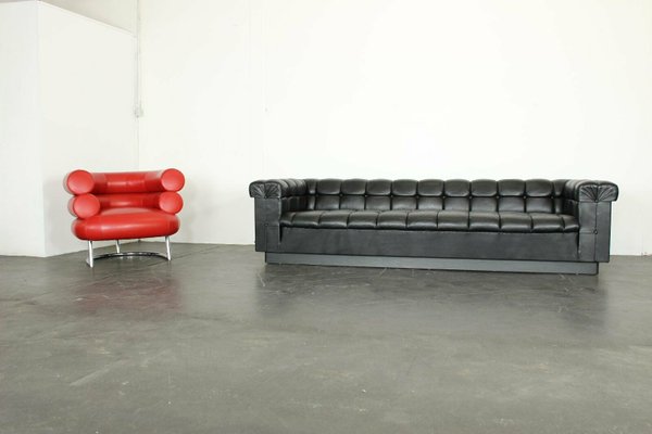 Mid-Century Leather Model 5407 Sofa by Edward Wormley for Dunbar,1960s-VGV-862409