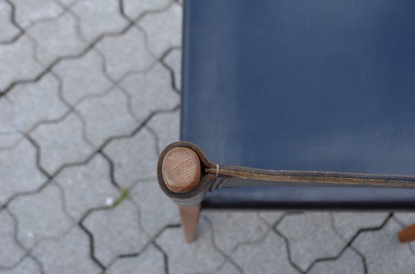 Mid-Century Leather & Oak Model 3024 Dining Chairs by Helmut Magg for Deutsche Werkstatten, 1957, Set of 4-UF-1371991