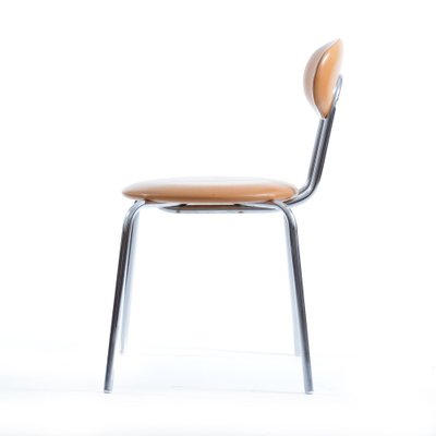 Mid-Century Leatherette and Chrome Dining Chair from Kovona, Czechoslovakia, 1960s-UL-809161