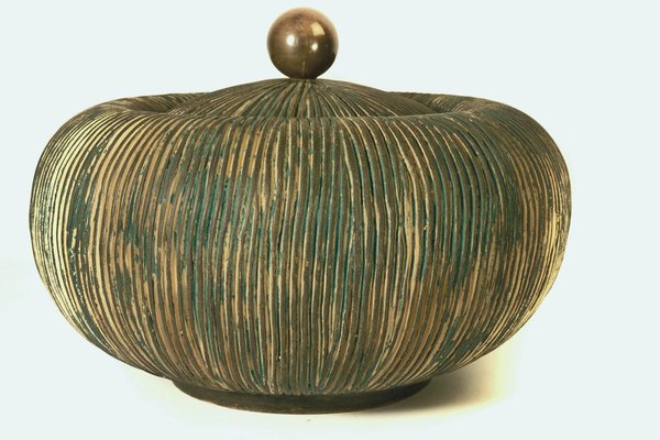 Mid-Century Lidded Bowl from Ceramiche Batignani, Italy-FO-980703