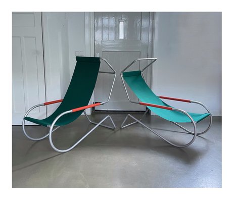 Mid-Century Lido Sun Lounge Chairs by Battista and Gino Giudici, Italy, 1950s, Set of 4-IVH-2033668