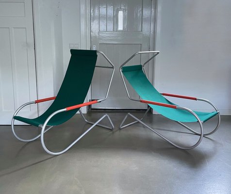 Mid-Century Lido Sun Lounge Chairs by Battista and Gino Giudici, Italy, 1950s, Set of 4-IVH-2033668