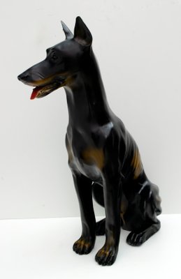 Mid-Century Life-Size Dog Sculpture, 1970s-FER-705593