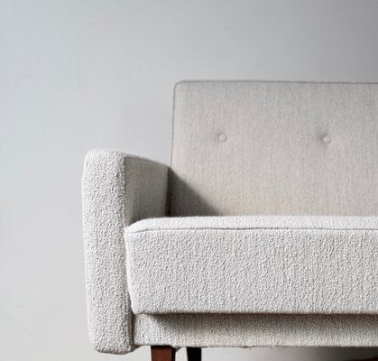 Mid-Century Light Grey Daybed in Raf-Simons-Bouclé, 1960s-APD-1145282