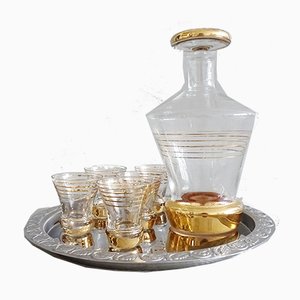 Mid-Century Liqueur Set, 1950s, Set of 7-POM-995688