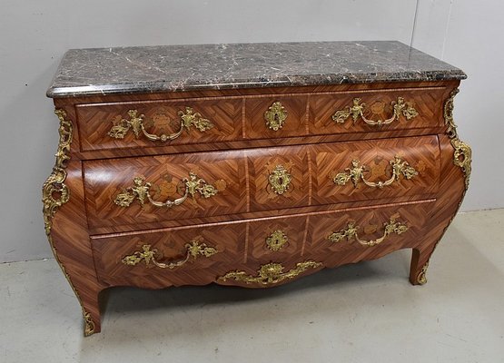 Mid-Century Louis XIV Style Rosewood Tombeau Commode-RVK-581376