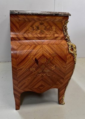 Mid-Century Louis XIV Style Rosewood Tombeau Commode-RVK-581376