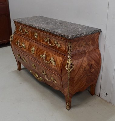 Mid-Century Louis XIV Style Rosewood Tombeau Commode-RVK-581376