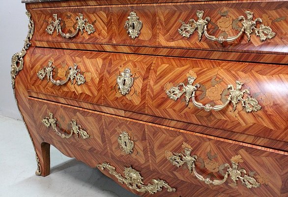 Mid-Century Louis XIV Style Rosewood Tombeau Commode-RVK-581376